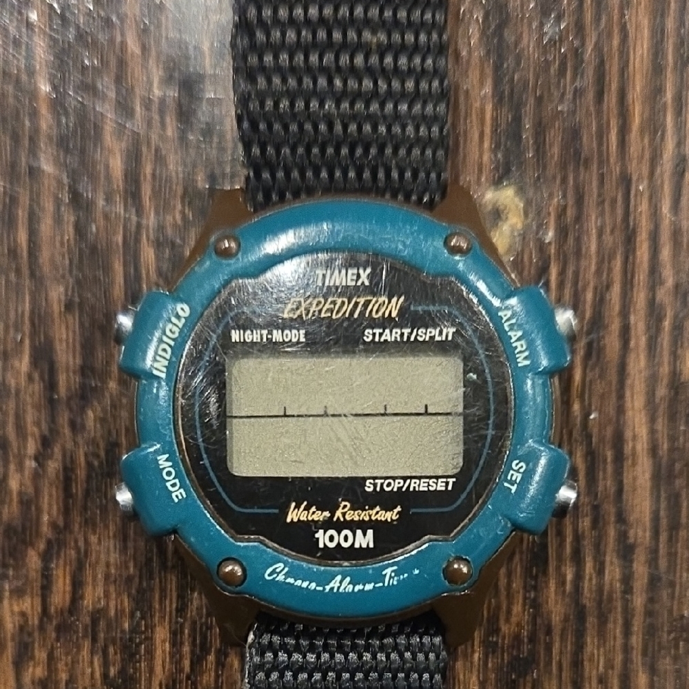 Timex Expedition Teal and Black Digital Watch